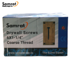 6 x 1-1/4" Drywall Screws – Coarse & Fine Thread, Black Phosphate
