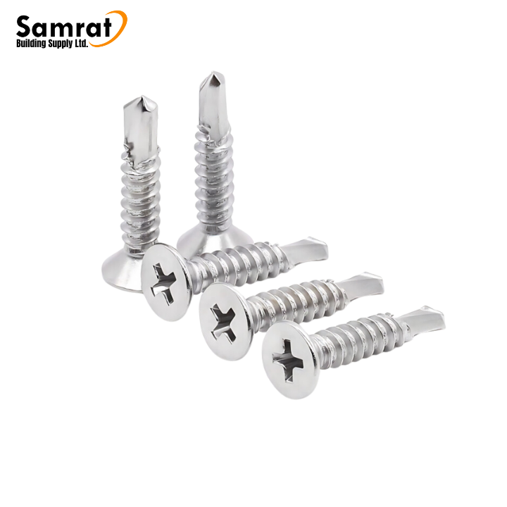 6 x 1-5/8" Self-Tapping Screws – Zinc Coated