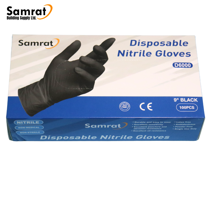 Disposable Nitrile Gloves - Black