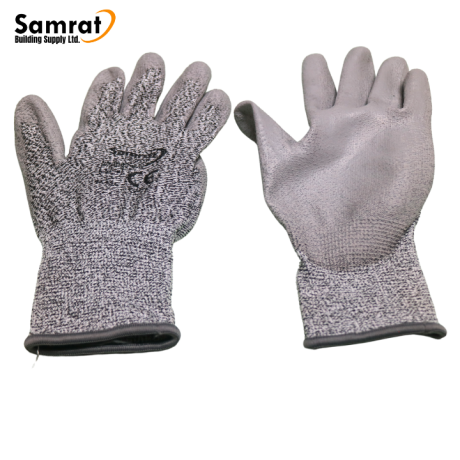 Gloves Dark Grey-L Grey Lock