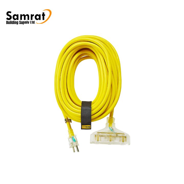Ext Cord 12/3x50' Ylw - Terratuff-
