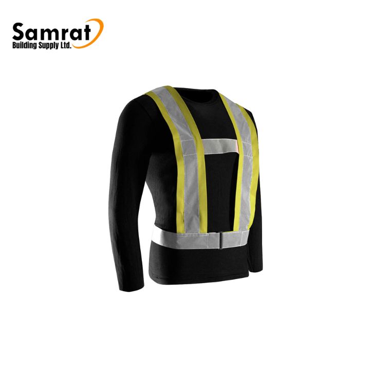 Lime Csa-4" Tricot Traffic Sash