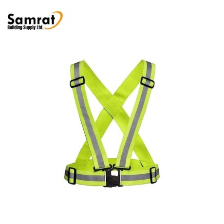 Lime Traffic Belt W/Silvtape &