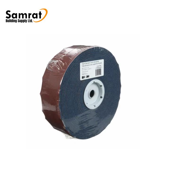 3-5/16"*12yd-180 Grit 3M Foam Back Cloth Ab