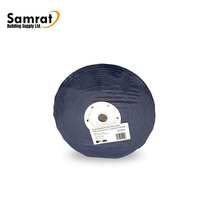3-5/16"*12yd-150 Grit 3M Foam Back Cloth Ab