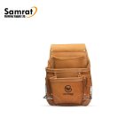 3 Pocket Nail & Tool Leather Pouch Bag - Mechtools